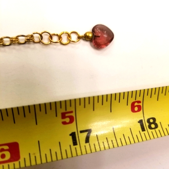 Genuine hand-carved Amethyst Flower Beads Cluster Necklace with Gold-tone Chain - Picture 9 of 13